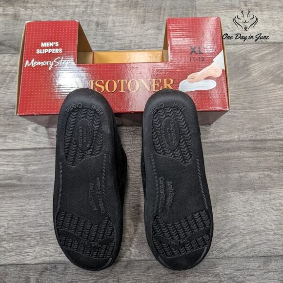 Isotoner Men's Memory Step Slippers Size XL (11-12) - Picture 4 of 4